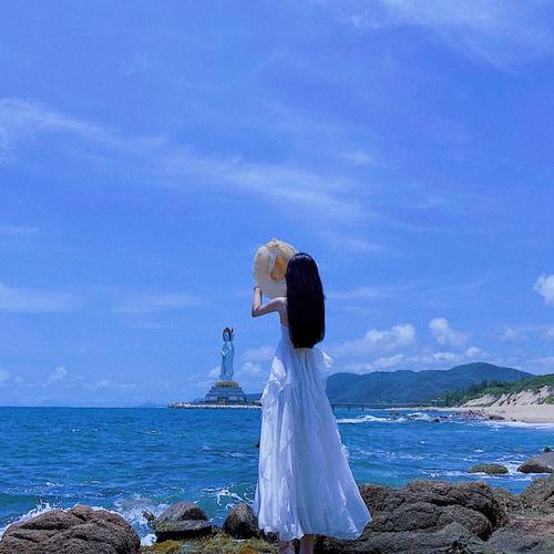 女生最新蓝色海边头像，时尚潮流与个性表达的最佳选择